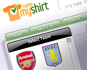 name my shirt - webdesign - flashsite- developed for eton digital - mindnever